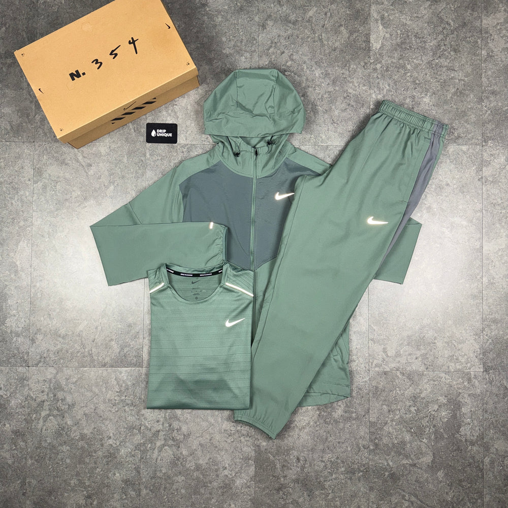 Nike UV Windrunner Clay Green & Challenger Pants Bundle, nike 3 piece, dripuniqueuk