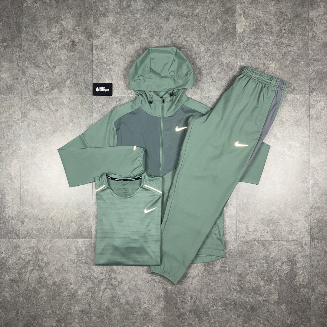 Nike UV Windrunner Clay Green & Challenger Pants Bundle, nike set, dripuniqueuk
