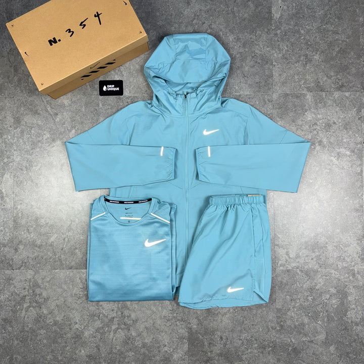 Nike UV Windrunner Denim Turquoise Bundle, Nike Sets for men, dripuniqueuk