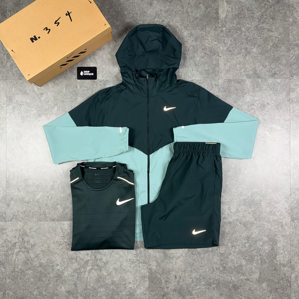Nike UV Windrunner Forest Green Bundle, nike sets, dripuniqueuk