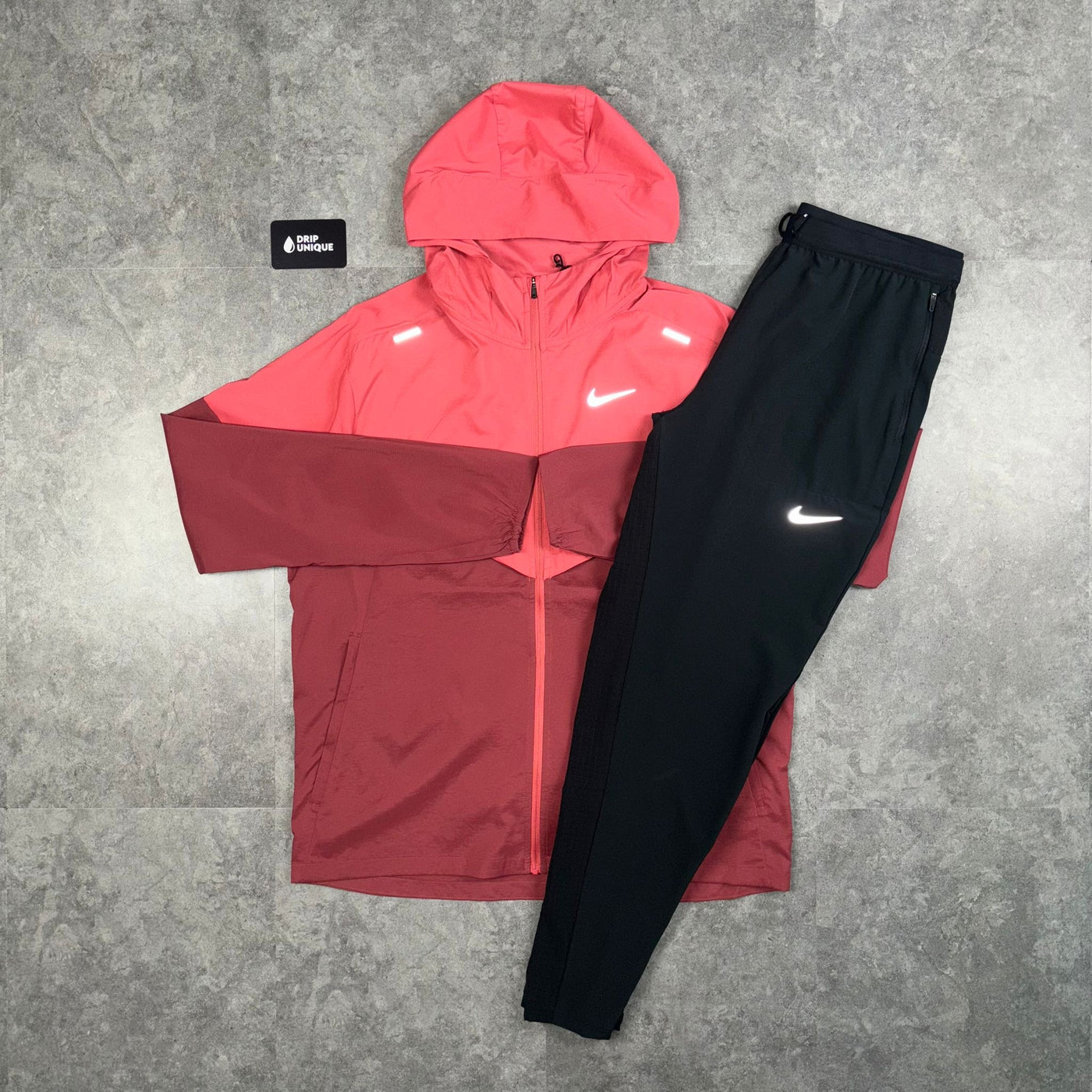Nike UV Windrunner Jacket Adobe Black Nike Phenom Pants Set