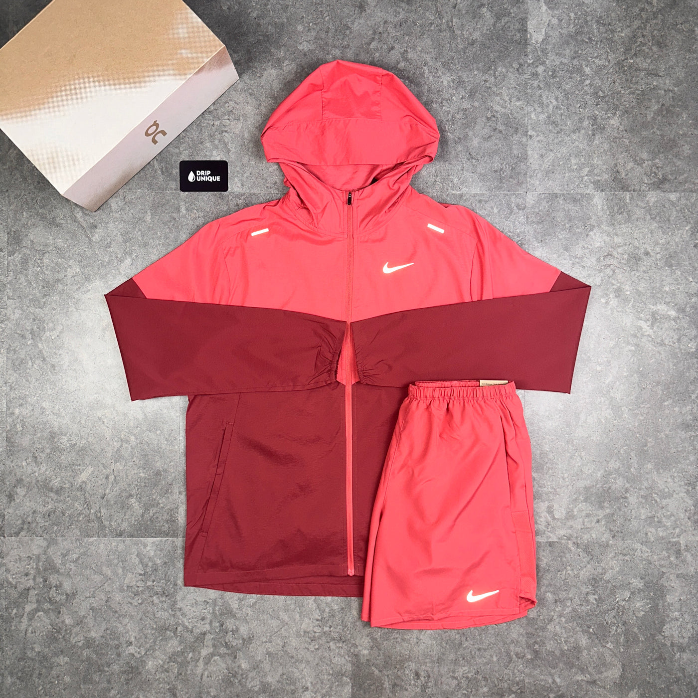 Nike UV Windrunner Jacket Adobe Red dripuniqueuk