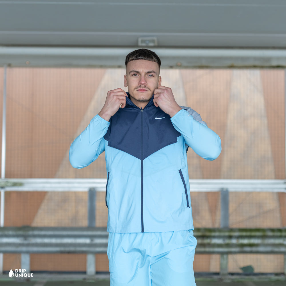 Nike UV Windrunner Jacket Aquarius Blue, nike windrunner, dripuniqueuk
