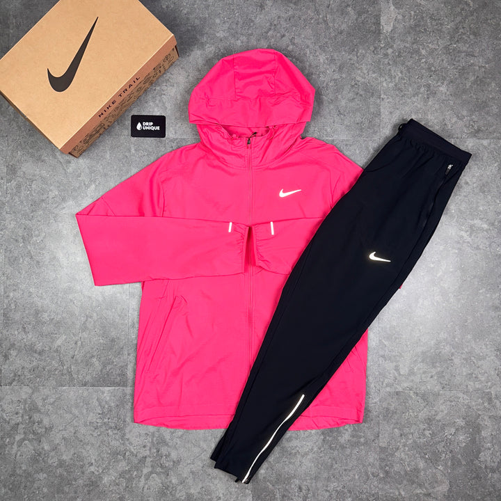 Nike UV Windrunner Jacket Aster Pink Black Nike Phenom Pants Set