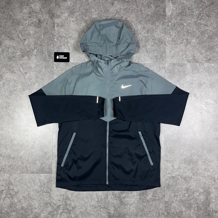 Nike UV Windrunner Jacket Black / Grey, Nike Windrunner Jacket, dripuniqueuk