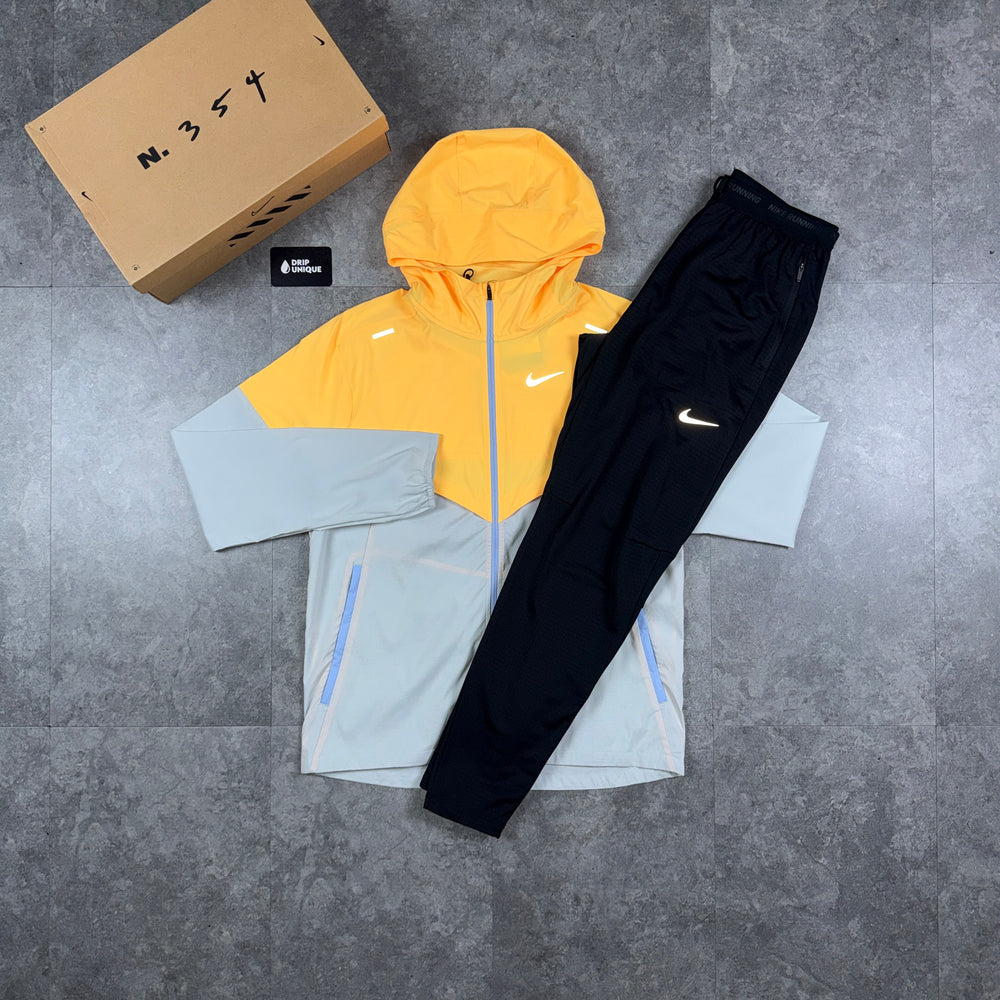 Nike UV Windrunner Jacket Citron Pulse & Black Nike Phenom Pants Set, nike windrunner set, dripuniqueuk