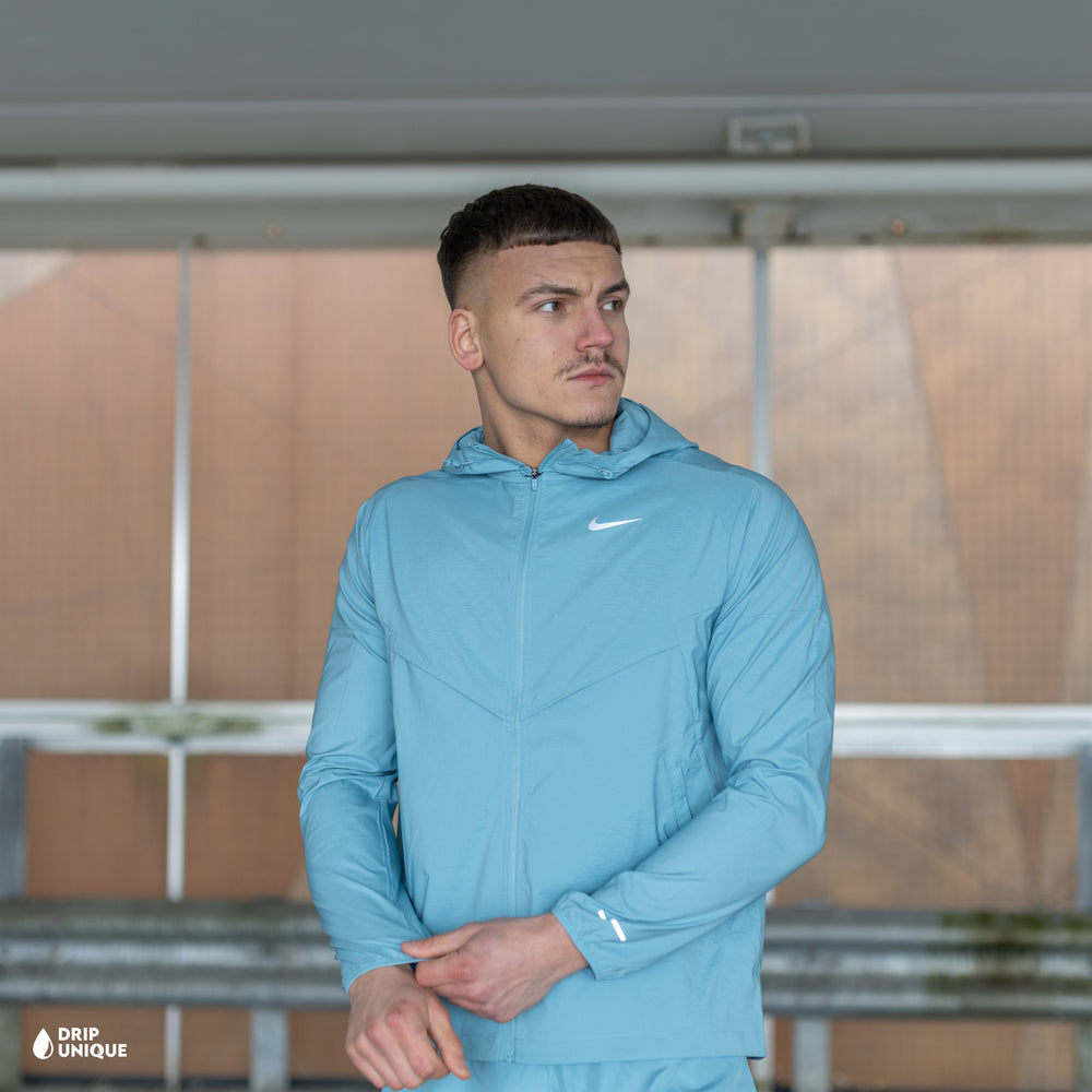Nike UV Windrunner Jacket Denim Turquoise, nike windrunner, dripuniqueuk