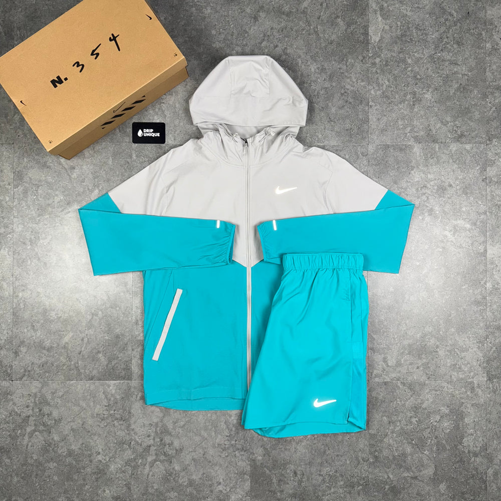 Nike UV Windrunner Jacket Dusty Cactus & Dusty Cactus Challenger Shorts Set, Nike Windrunner Set, dripuniqueuk