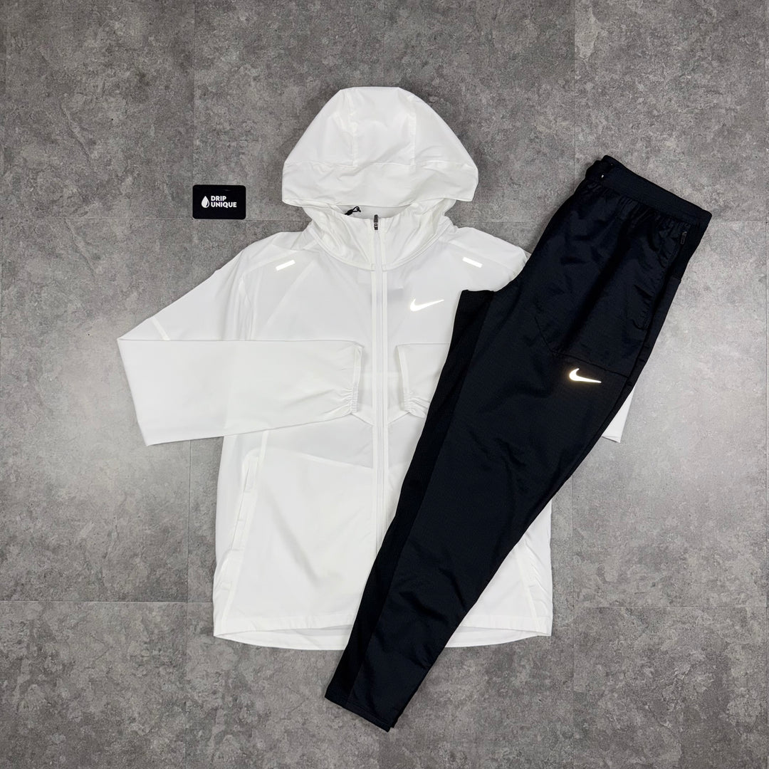 Nike UV Windrunner Jacket Ice White & Black Nike Phenom Pants Set, Nike Sets, dripuniqueuk 1