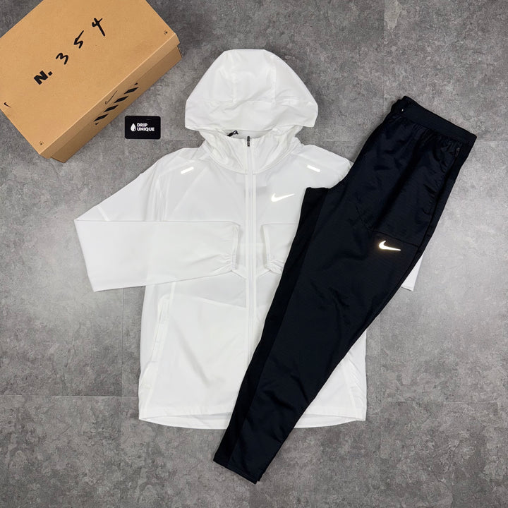 Nike UV Windrunner Jacket Ice White & Black Nike Phenom Pants Set, Nike Sets, dripuniqueuk 2