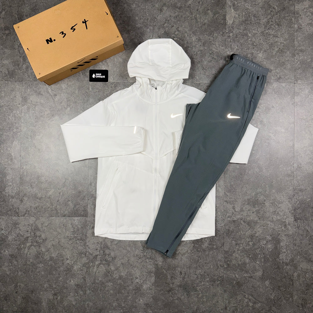 Nike UV Windrunner Jacket Ice White & Grey Nike Phenom Pants Set, nike uv windrunner set, dripuniqueuk