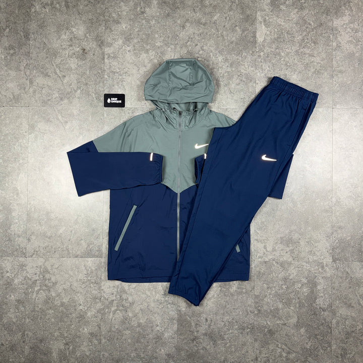 Nike UV Windrunner Jacket Midnight Navy & Navy Nike Challenger Pants Set, nike windrunner set, dripuniqueuk