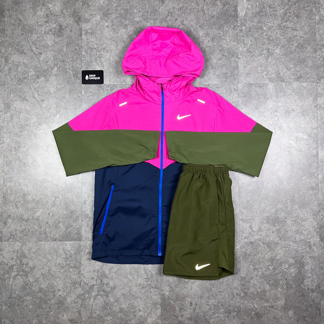 Pink nike jacket mens discount