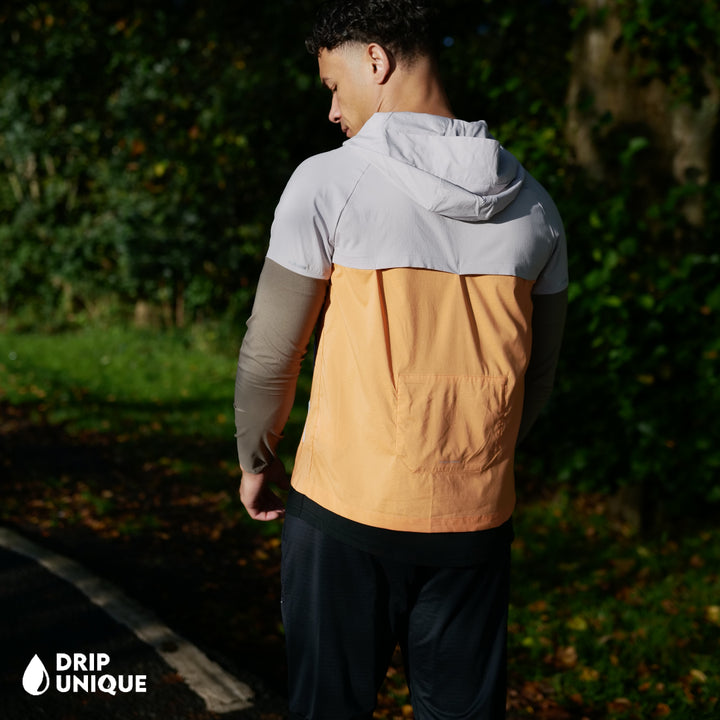 Nike UV Windrunner Jacket Orange/Cream & Black Nike Phenom Pants Set, Nike Windrunner Set, Nike Sets, dripuniqueuk
