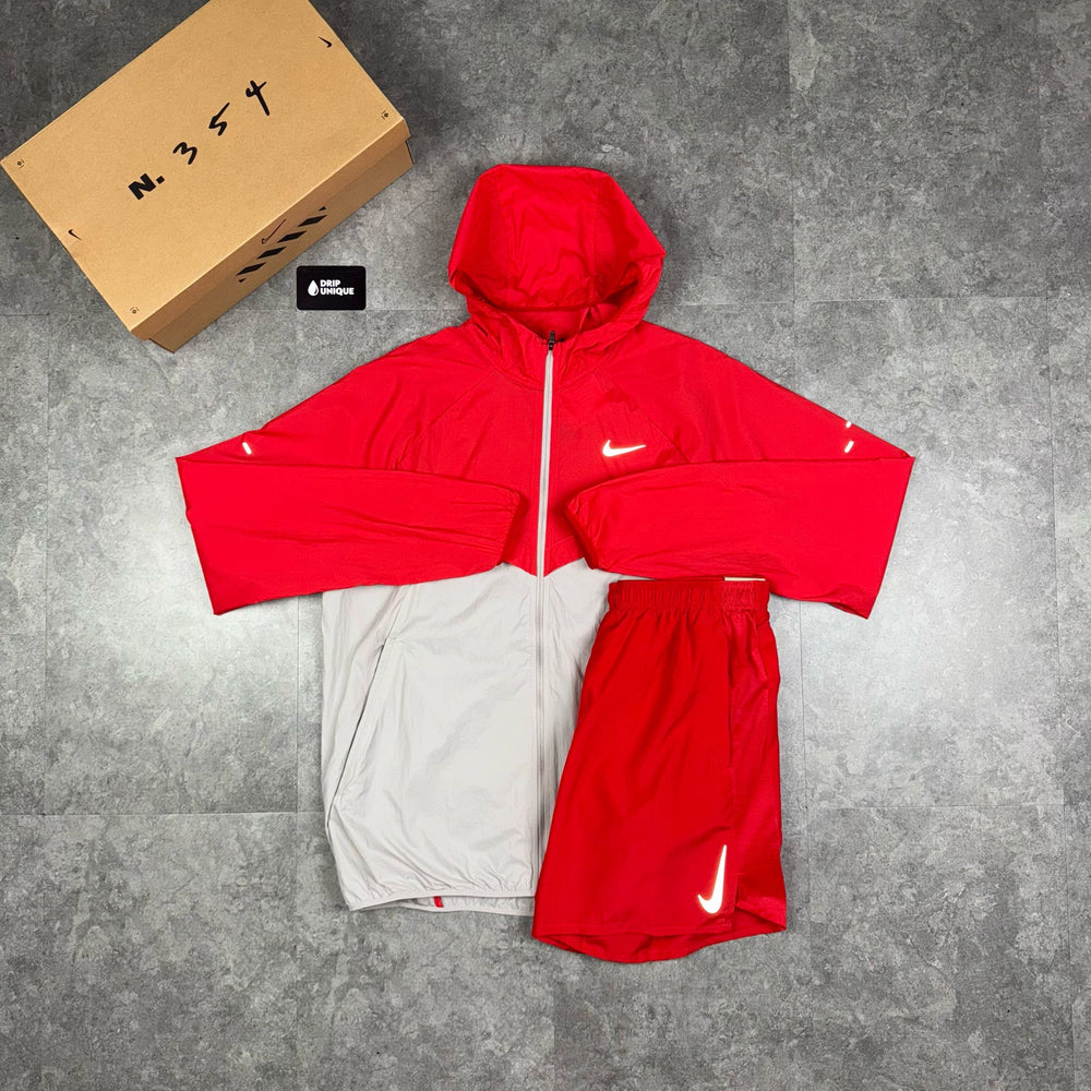 Nike UV Windrunner Jacket Red, Nike Windrunner Set, dripuniqueuk