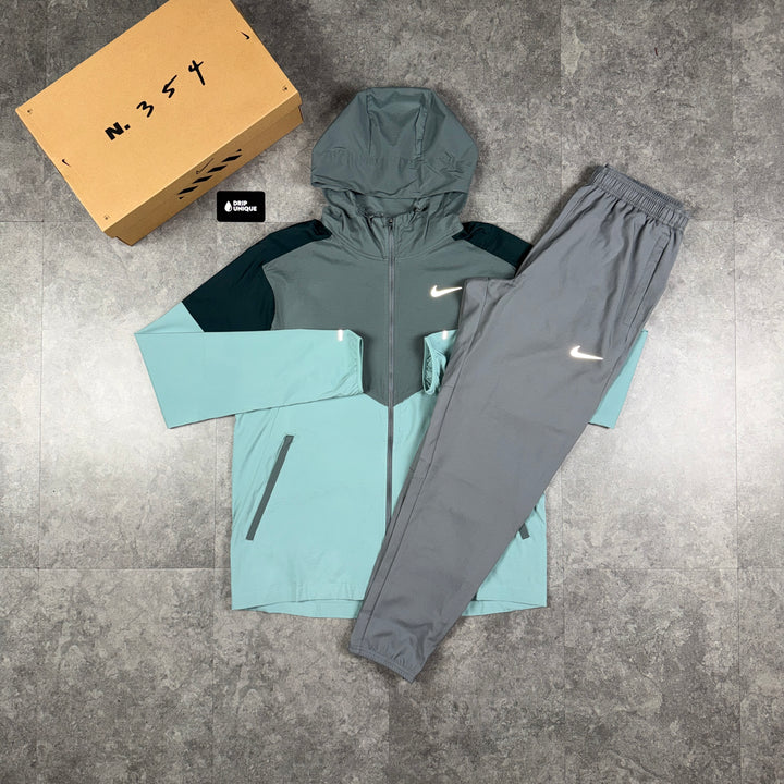 Nike UV Windrunner Jacket Smoke Grey & Grey Nike Challenger Pants Set, nike windrunner set, dripuniqueuk