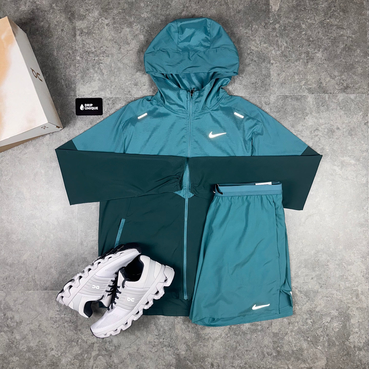 Nike windrunner jacket aqua cheap