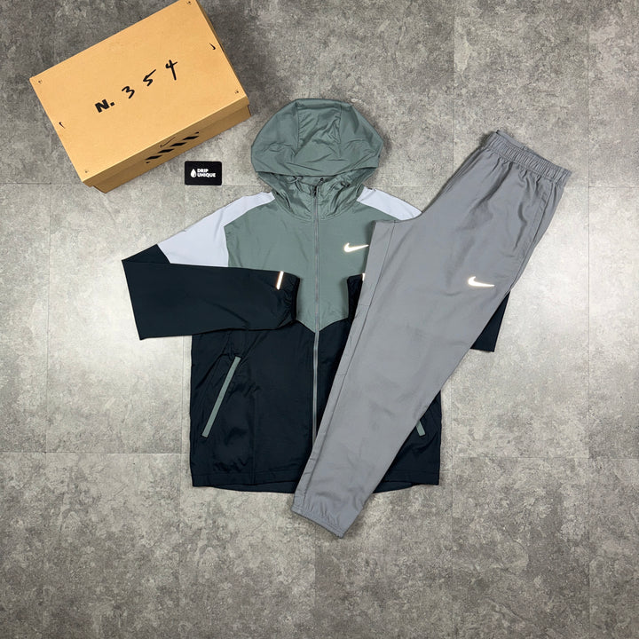 Nike UV Windrunner Jacket Wolf Grey & Grey Nike Challenger Pants Set, nike uv set, dripuniqueuk