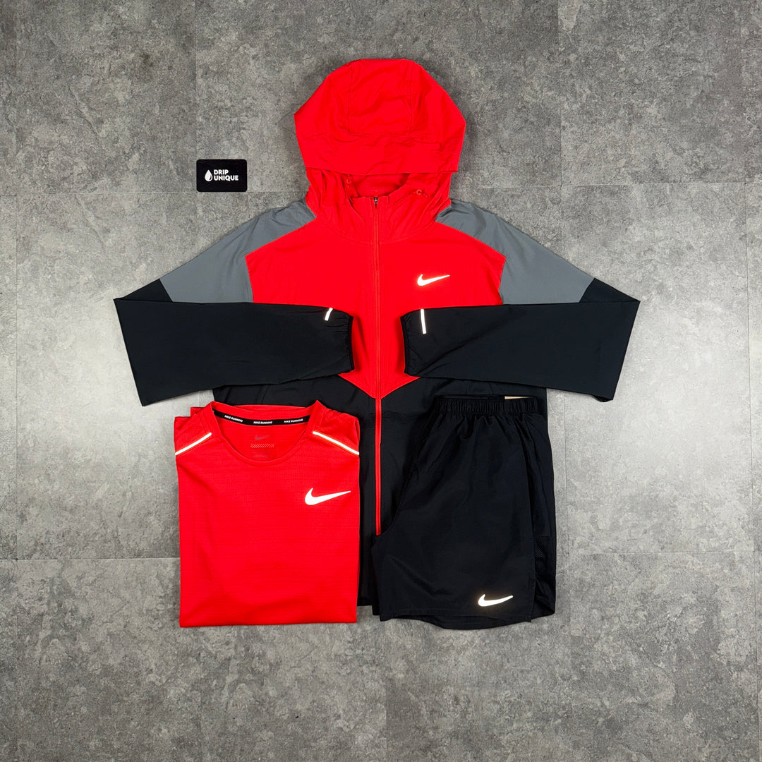 Nike UV Windrunner Light Crimson Red Bundle, Nike Sets for men, dripuniqueuk