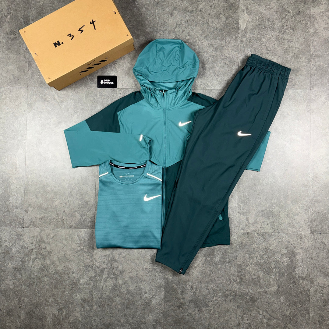 Nike UV Windrunner Mineral Teal & Challenger Pants Bundle, nike set, dripuniqueuk