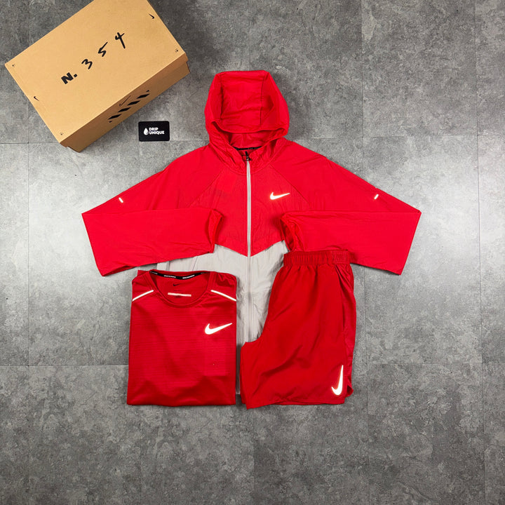 Nike UV Windrunner University Red Bundle, nike 3 piece set, dripuniqueuk