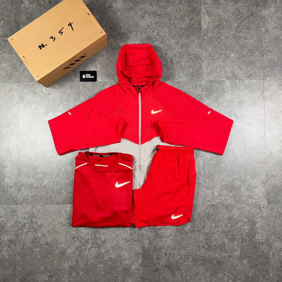 Nike UV Windrunner University Red Bundle, nike windrunner set, dripuniqueuk