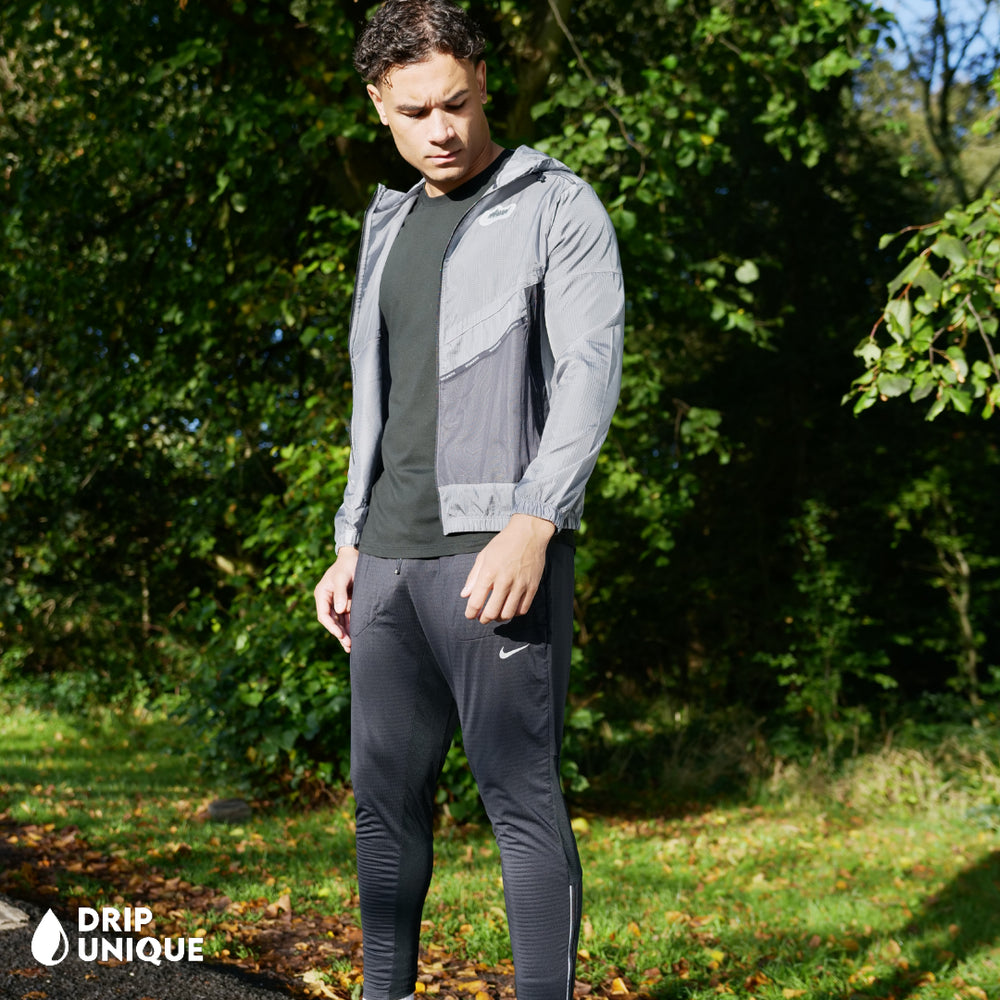 Nike Wildrun Windrunner Jacket Black & Black Nike Phenom Pants Set, Nike Sets, dripuniqueuk