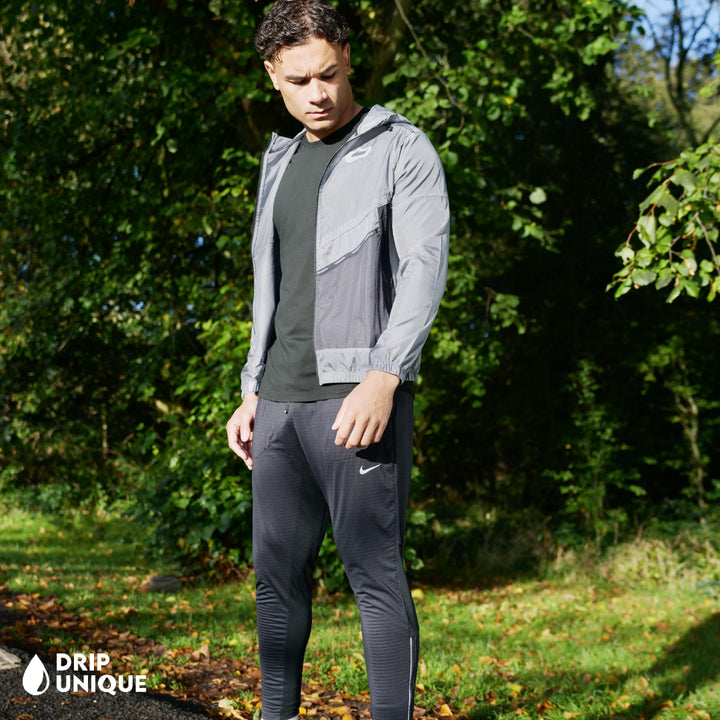 Nike Wildrun Windrunner Jacket Black & Black Nike Phenom Pants Set, Nike Sets, dripuniqueuk