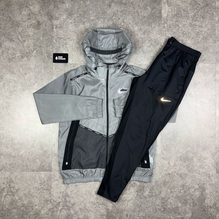 Nike Wildrun Windrunner Jacket Black & Black Nike Phenom Pants Set, Nike Sets, dripuniqueuk 1