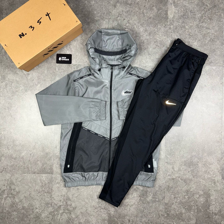 Nike Wildrun Windrunner Jacket Black & Black Nike Phenom Pants Set, Nike Sets for men, dripuniqueuk 1