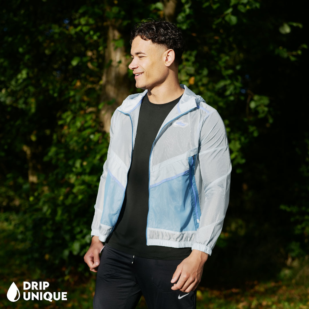 Nike Wildrun Windrunner Jacket Blue & Black Nike Phenom Pants Set, Nike Sets, dripuniqueuk