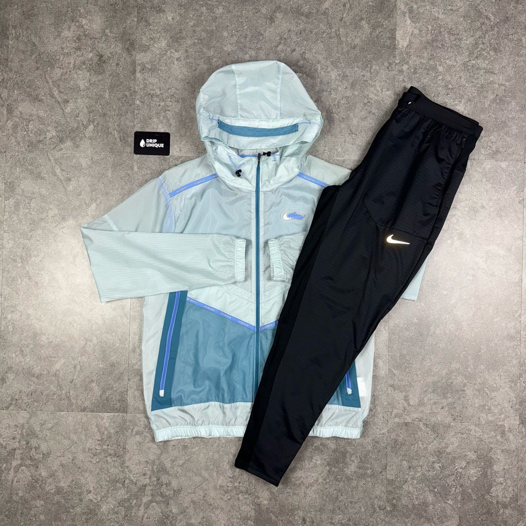 Nike Wildrun Windrunner Jacket Blue & Black Nike Phenom Pants Set, Nike Sets, dripuniqueuk 1