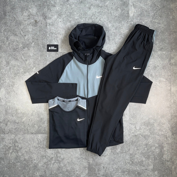 Nike Woven Repel Miler Windrunner Black / Grey & Challenger Pants Bundle, nike set, dripuniqueuk