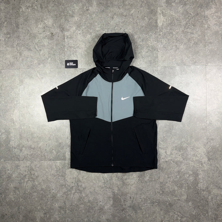 Nike Woven Repel Miler Windrunner Jacket Black / Grey, nike windrunner jacket, dripuniqueuk
