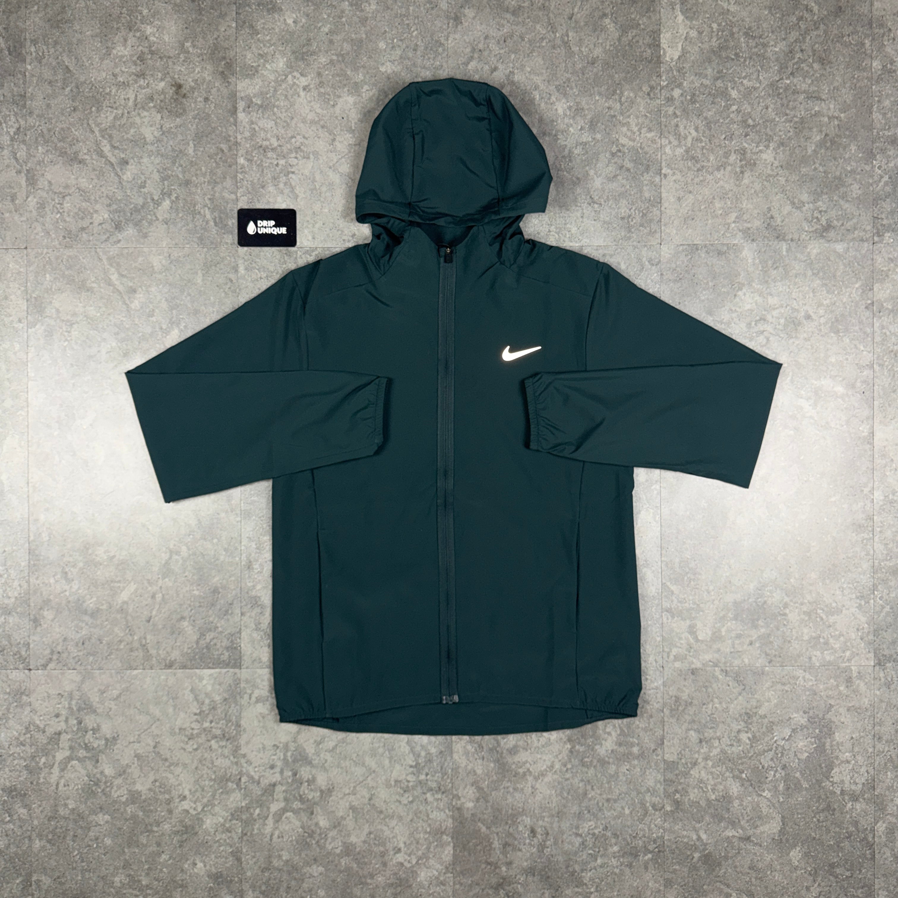 nike windbreaker mens green