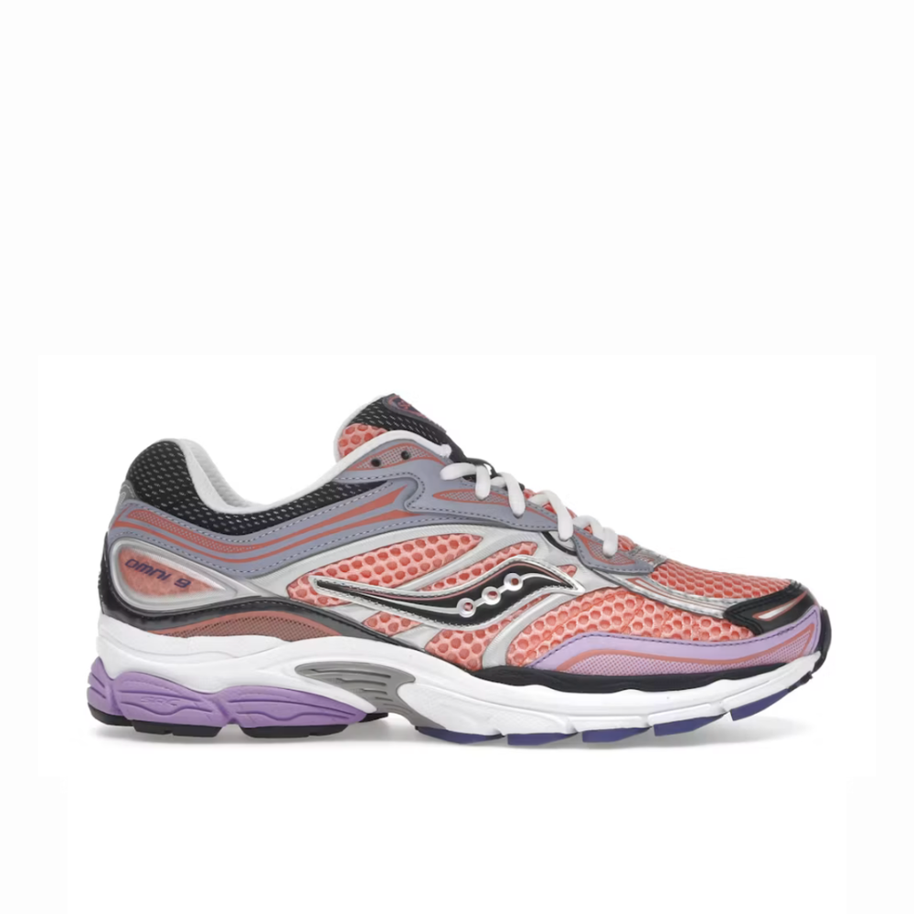 Saucony Omni 9 Pink Purple, saucony trainers, dripuniqueuk