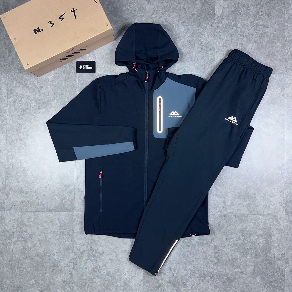 Trailberg Elbrus 2.0 Jacket Black / Grey & Black Cloud 4.0 Pants Set, Trailberg Sets, dripuniqueuk
