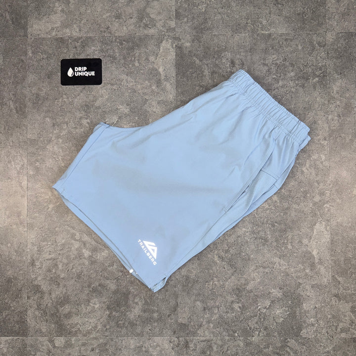 Trailberg Essential 2.0 Shorts Dune Blue, trailberg shorts, dripuniqueuk