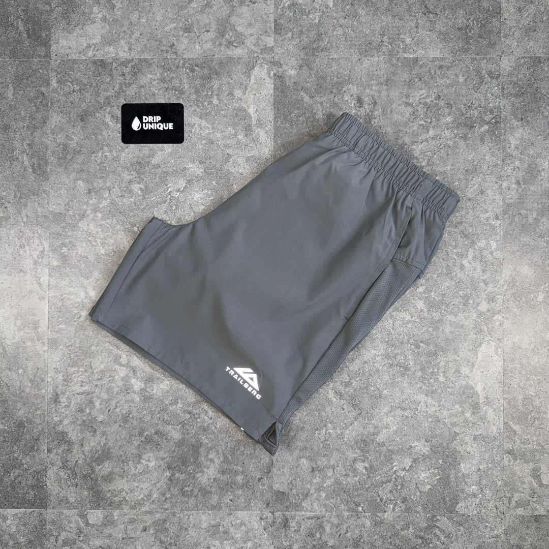 Trailberg Essential 2.0 Shorts Grey, trailberg shorts, dripuniqueuk