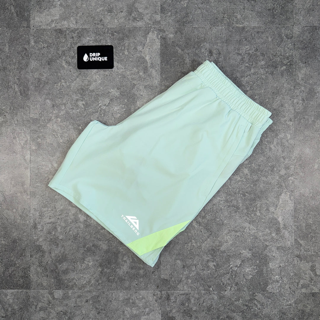 Trailberg SS26 Cloud Shorts Mint Green, trailberg shorts, dripuniqueuk