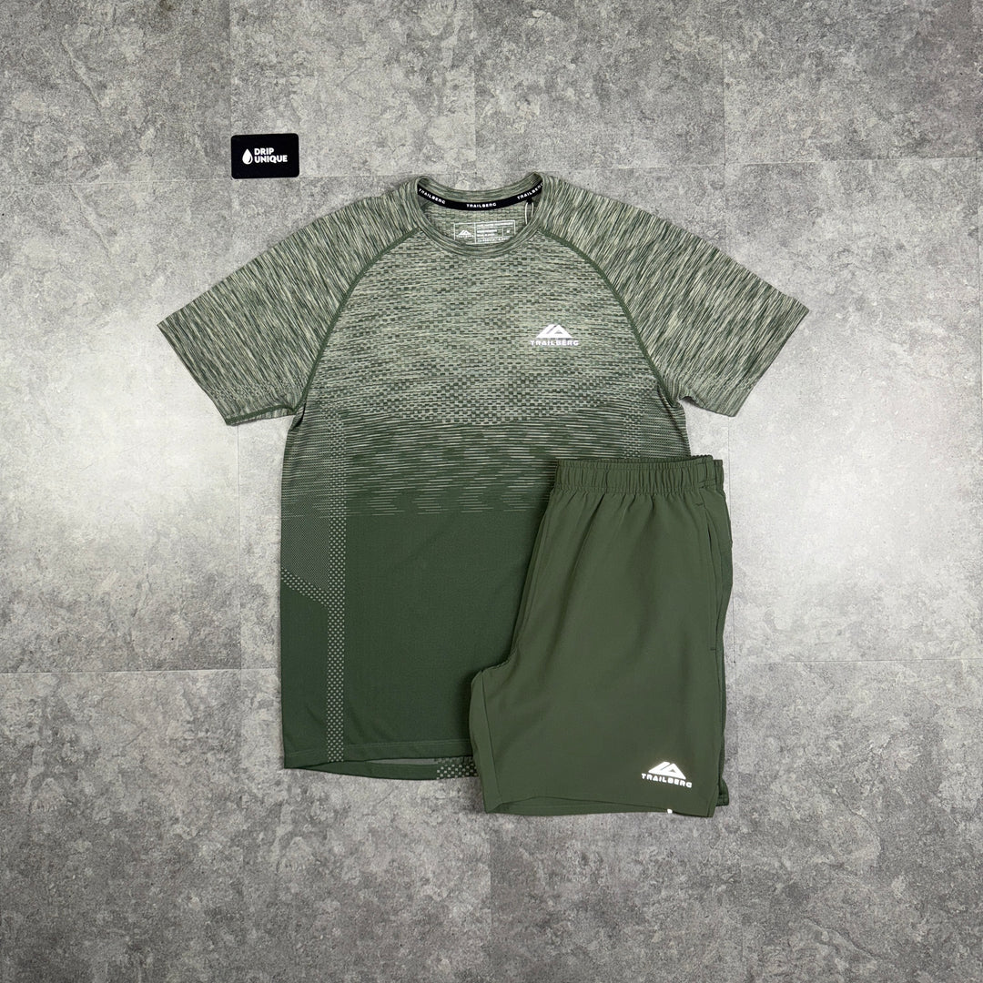 Trailberg Seamless T-Shirt Thyme & Thyme Essential 2.0 Shorts Set, Trailberg Set, dripuniqueuk