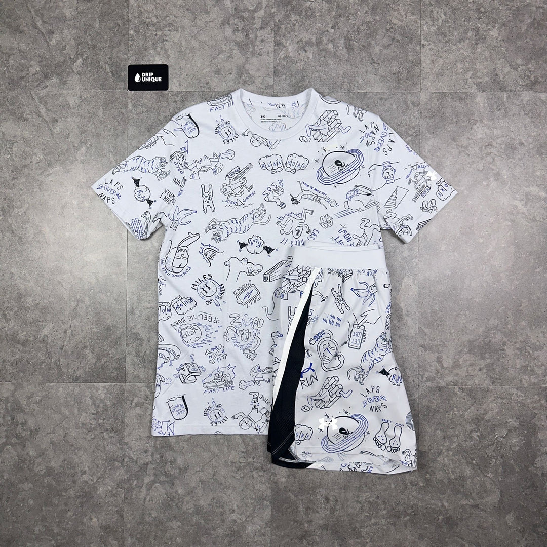 Under Armour Comic Print Set Grey, Under Armour Sets, dripuniqueuk