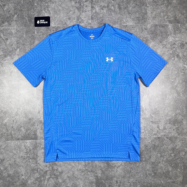 Under Armour Geo Tessa Vent T-Shirt Blue, Under Armour T Shirt, dripuniqueuk