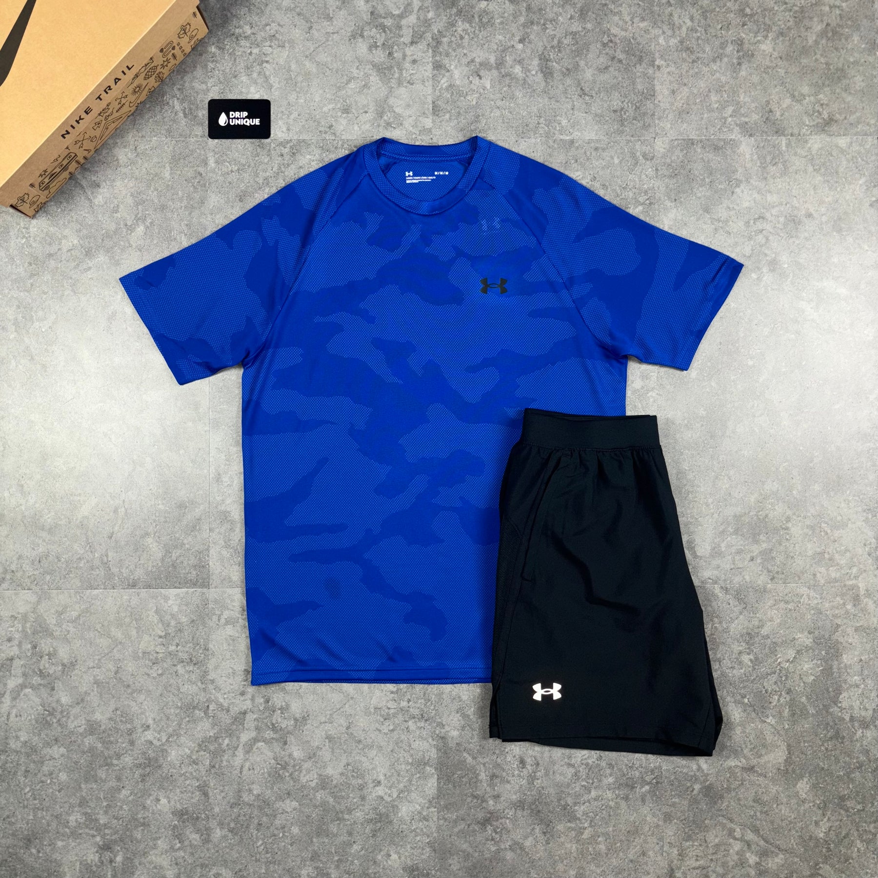 Under Armour Jacquard T Shirt Royal Blue dripuniqueuk
