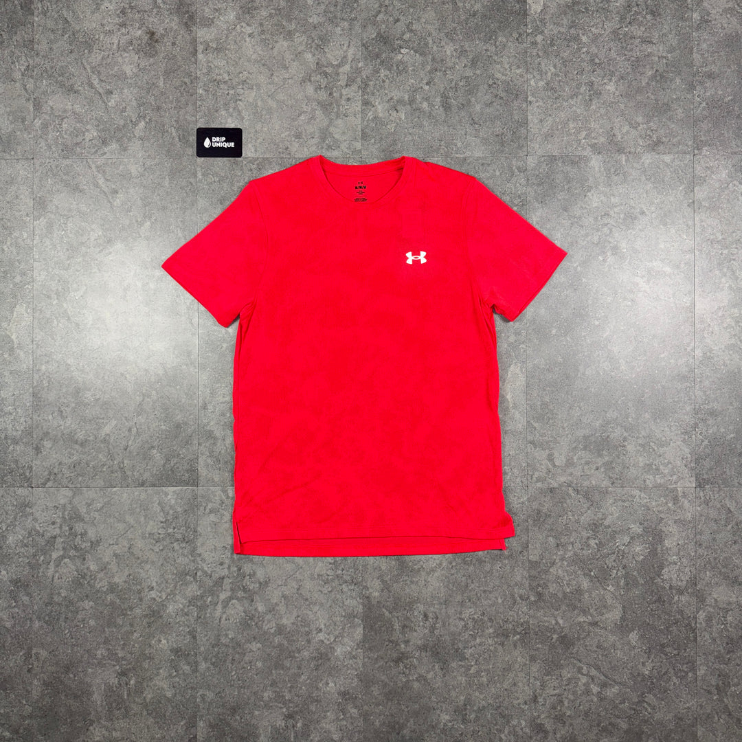 Under Armour Tech Camo T-Shirt Crimson Red, under armour tshirt, dripuniqueuk
