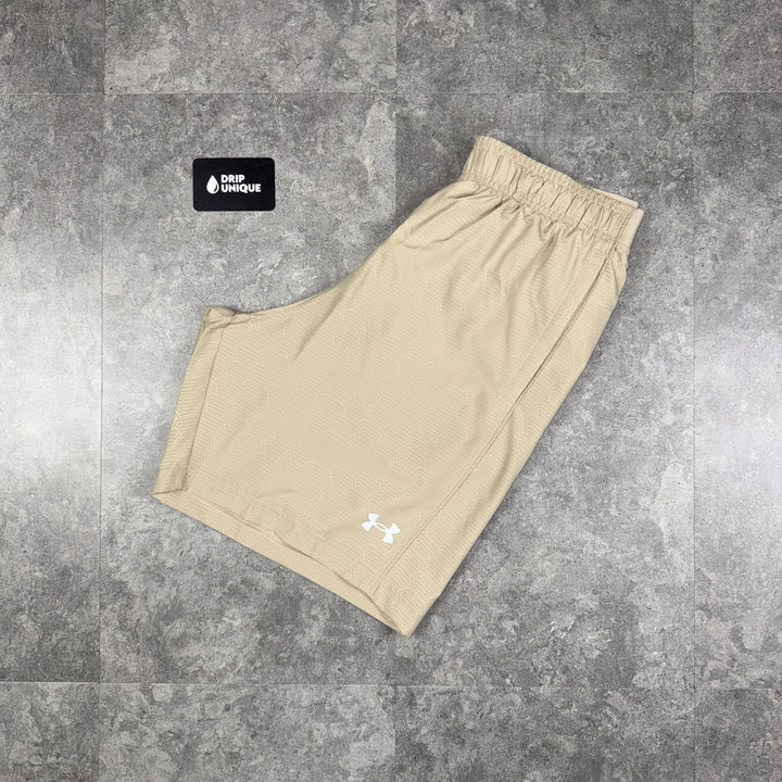 Under Armour Tech Emboss Shorts Stone, under armour shorts, dripuniqueuk