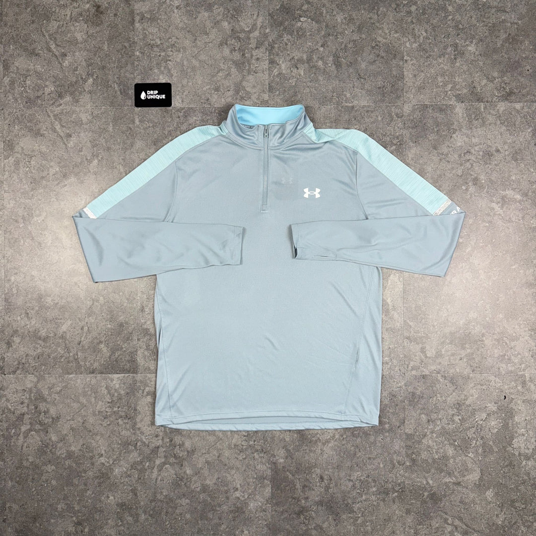 Under Armour Tech Utility 1/4 Zip Baby Blue, Under Armour 1/4 Zip, dripuniqueuk