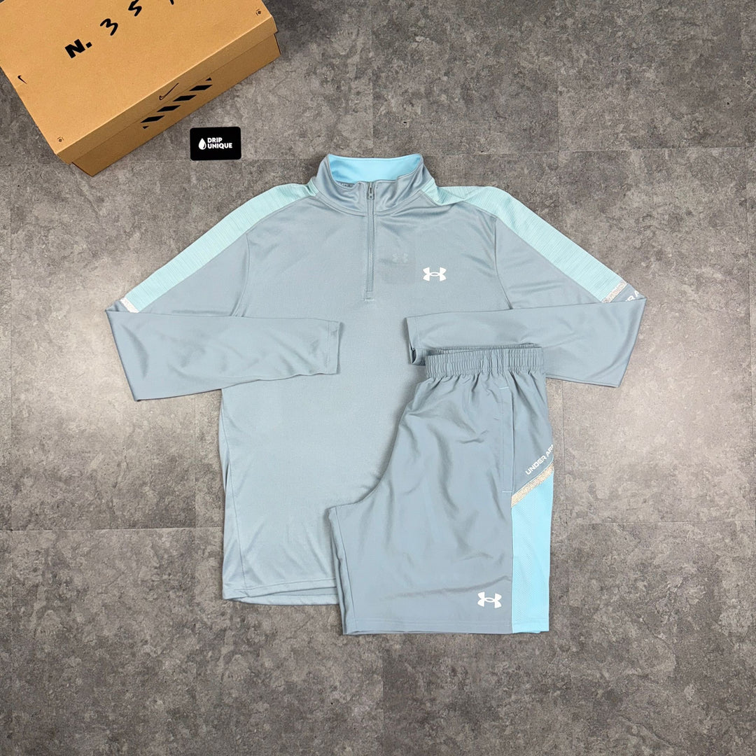 Under Armour Tech Utility 1/4 Zip Baby Blue, Under Armour 1/4 Zip, dripuniqueuk 1