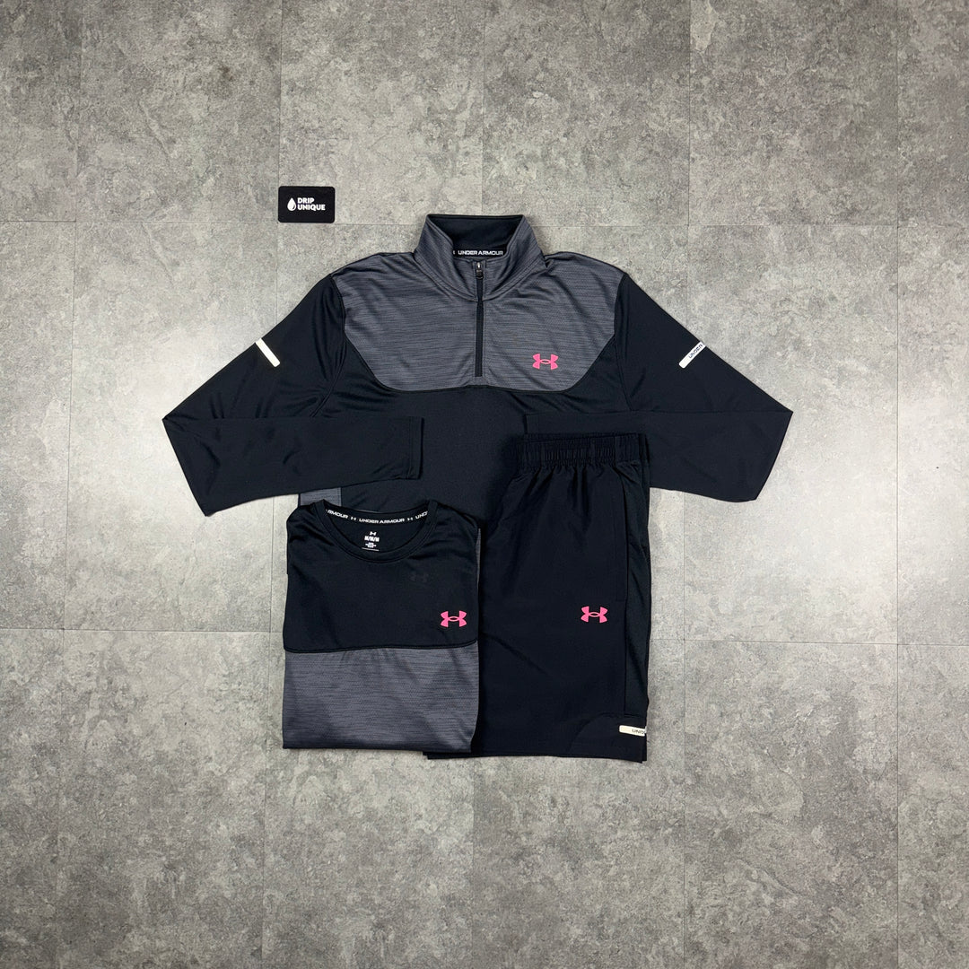 Under Armour Tech Utility T-Shirt Black / Pink Bundle, under armour bundle, dripuniqueuk