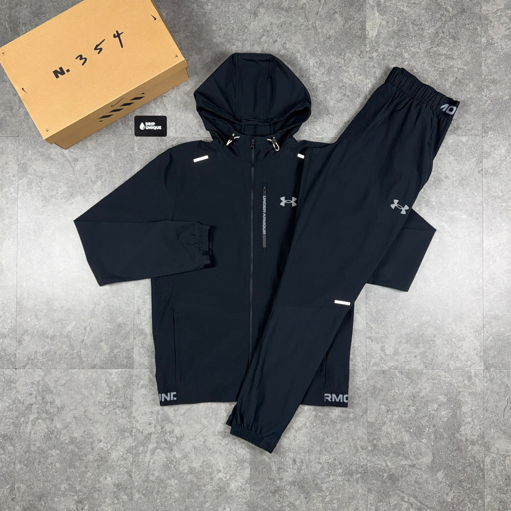 Under Armour Vanish Tracksuit Black, under armour windrunner set, dripuniqueuk